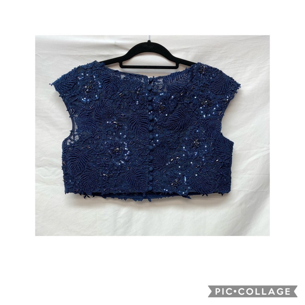 Jovani long two pc dress and top - Picture 7 of 9